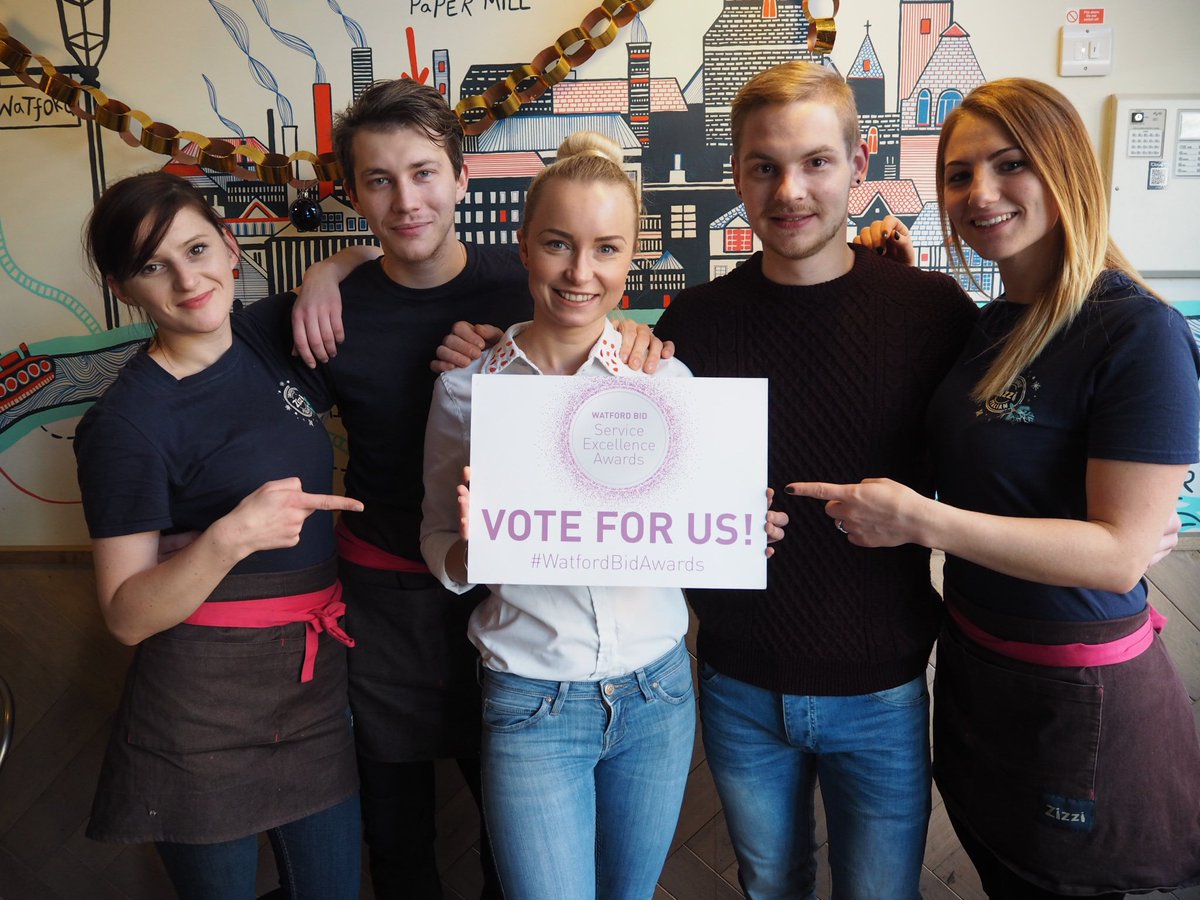 The hotel &amp; restaurant finalists in the #watfordBIDawards are <a href="/ZizziWatford/">Zizzi Watford</a> <a href="/middletons_shg/">Middletons</a> <a href="/juryswatford/">Jurys Inn Watford</a> and Barracuda. Vote for your favourite here: watfordobserver.co.uk/news/15775461.…
