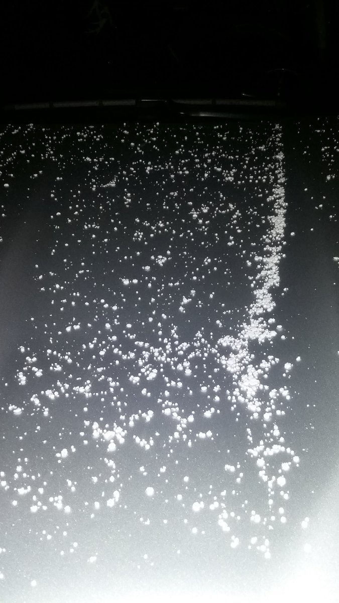 A few snow flurries from Atmore early this morning. Photo by David Waller.