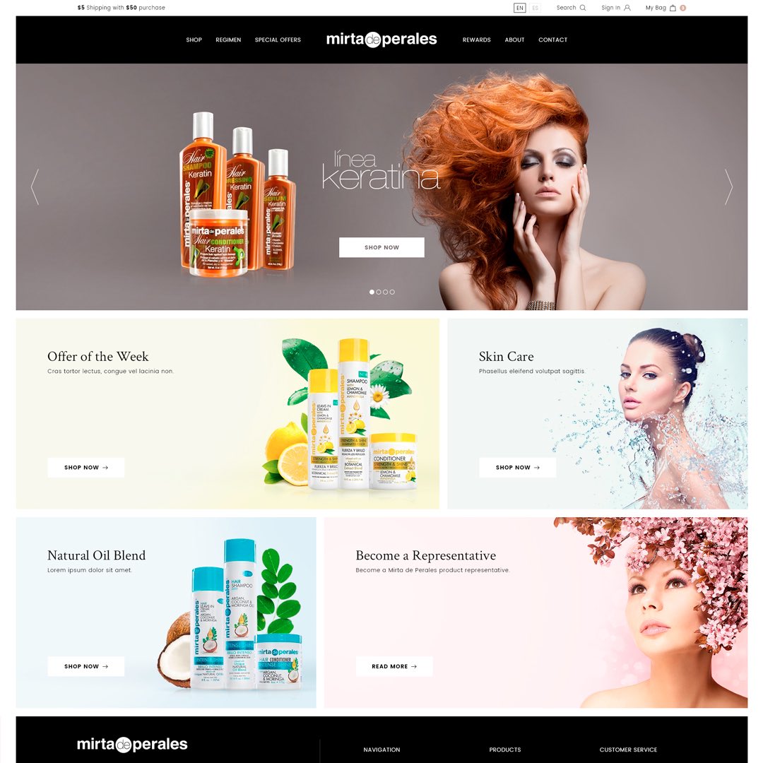 itsabsoluteweb's tweet photo. We are pumped to be working on the new website for @mirtadeperales running on @shopify #ecommerce #miamiwebdesign #shopifystore #shopifyexpert #beautystore #webdevelopment #absolutewebservices https://t.co/4UmcScOLMS