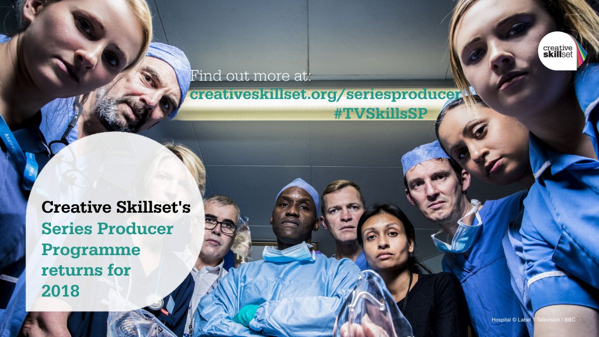 UKScreenSkills's tweet photo. ❗APPLY BY 8 JAN❗
Our fantastic 2018 Series Producer Training Programme, for Producers taking the step up to #SeriesProducer, is open for applications now.
Find out more at https://t.co/I4QO9BiQ4w
#TVSkillsSP https://t.co/CF2zTVV8Xn