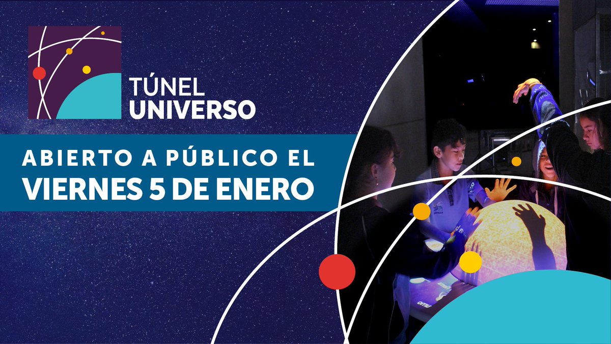 MIM_museo's tweet image. Confirmado: el VIERNES 5 DE ENERO "Túnel Universo" abrirá sus puertas a público 😉.