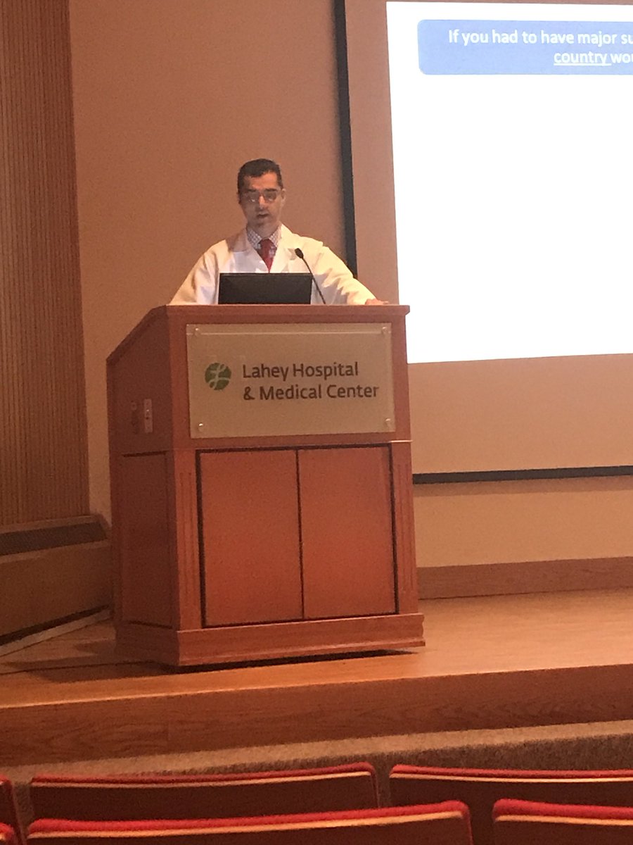Lahey Surgery on Twitter "Surgical Grand Rounds with by Dr.Ali