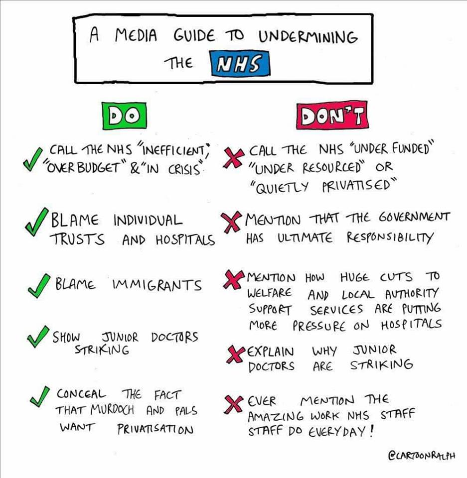 As usual the media focus is on the crisis rather than on the gov that caused it #NHSCrisis #NHSPressure