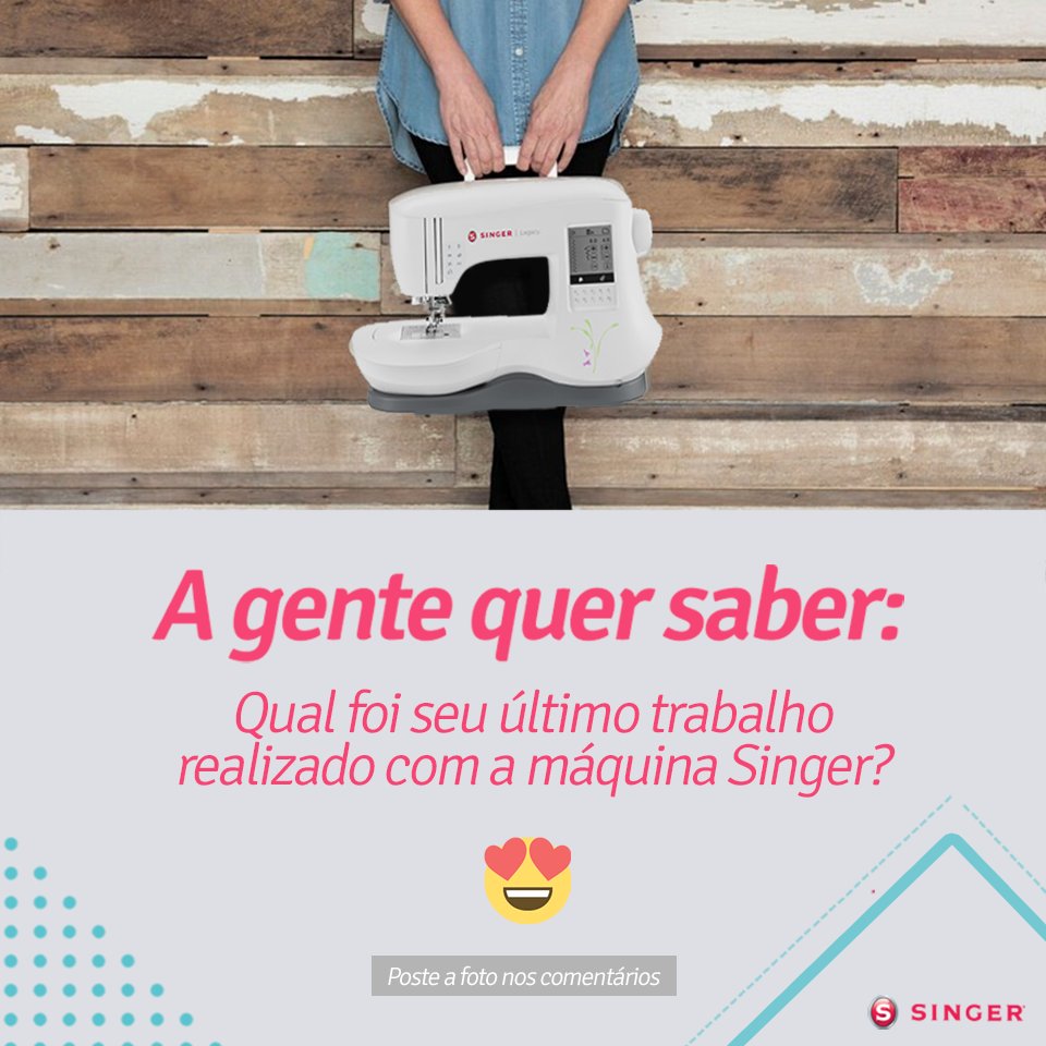 singerbrasil's tweet photo. Conta pra gente qual foi o último trabalho que você realizou com a sua Singer. ❤
Poste a foto nos comentários. As mais criativas vão aparecer no nosso blog! 😉
#Singer #SingerBrasil https://t.co/8oGKNd8V7I