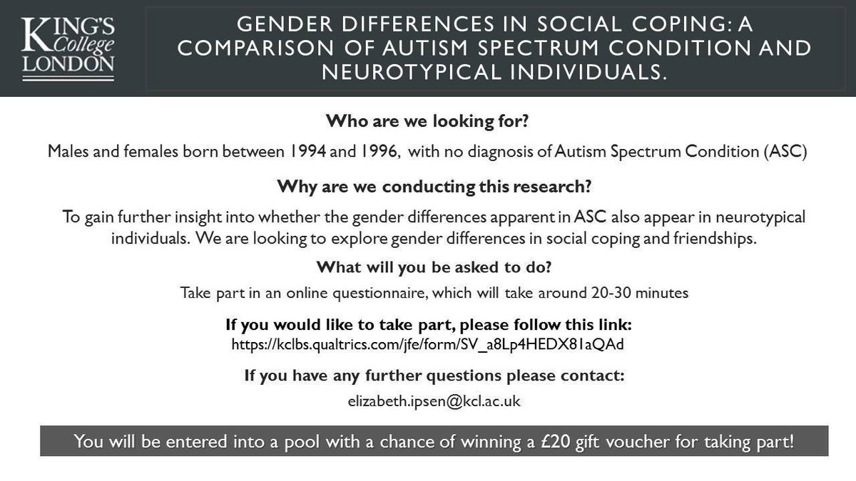 HappeLab's tweet photo. Born 1994-96 and interested in helping with #research? We especially need men to fill in our online questionnaire about #social coping and #friendships:
https://t.co/CavqSQfRFU Please RT! https://t.co/Isvnw9LRy2