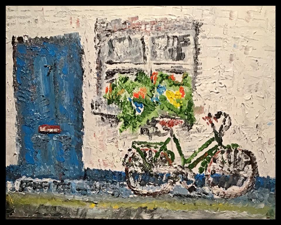 Notting Hill in summer... - oil