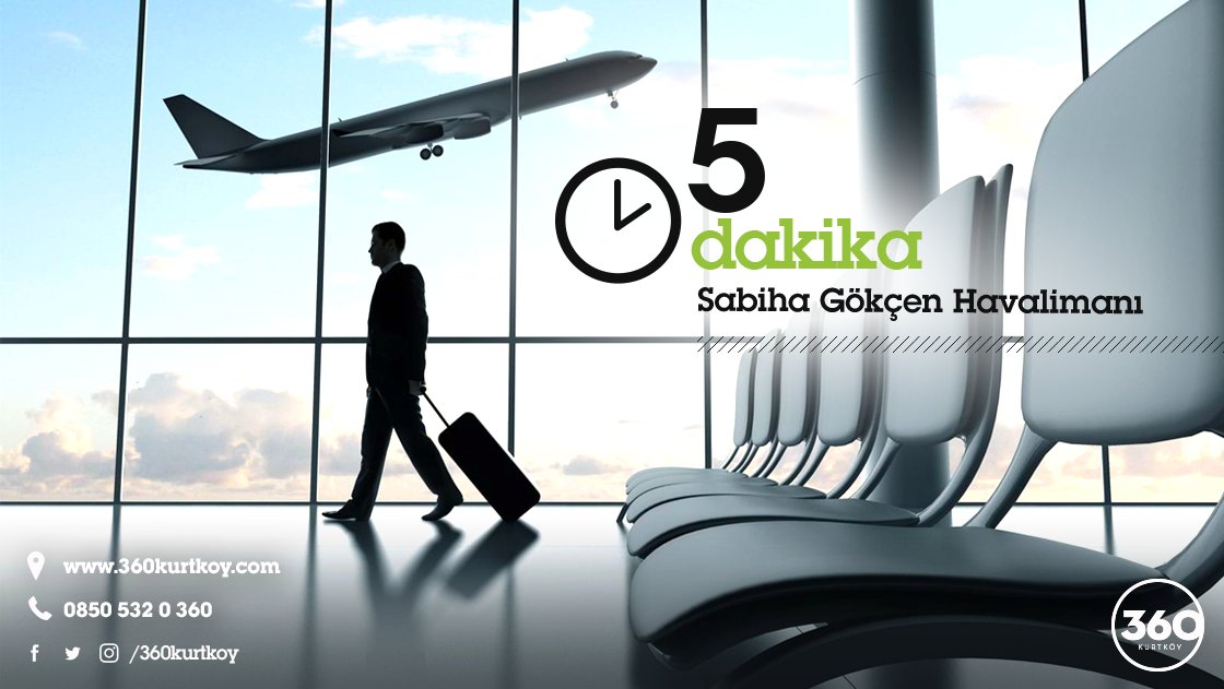 360 Kurtköy'de yaşayarak havaalanına 5 dakikalık mesafede olmanın keyfini sürebilirsiniz ✈ 🏘