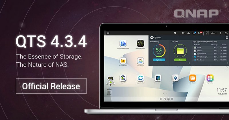 QNAP-#Firmware QTS 4.3.4 ist final: #QNAP stellt ab sofort die finale Version seines #NAS-Betriebssystem QTS 4.3.4 zum Download bereit. Mehr Infos zu den wesentlichen neuen Apps und Funktionen findet ihr thematisch geordnet unter dem folgenden Link: bit.ly/2ChhLmm