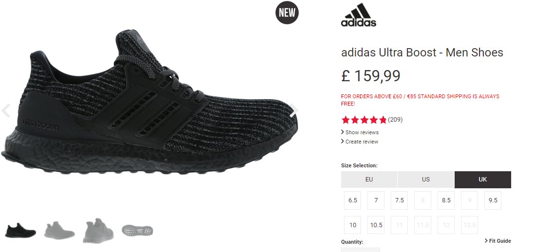 Mua ultraboost adidas shoes trên M chính h ng giá