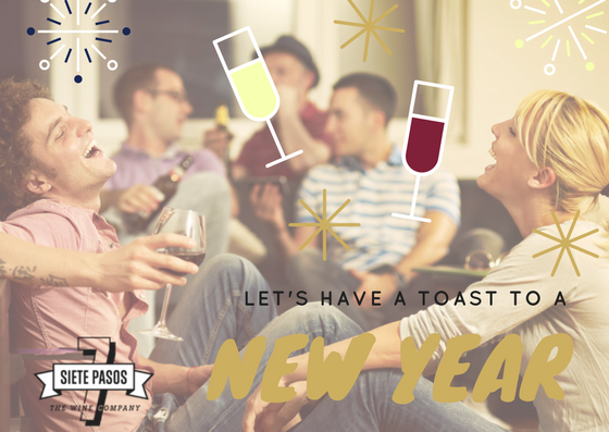 TerritorioCepa's tweet photo. Brindamos por un 2018 lleno de éxitos personales y profesionales, con todos nuestros clientes y amigos! #SietePasosWines / We wish all of our clients and friends a great 2018 filled with joy and success! #HappyNewYear! https://t.co/o91ZeStt8x