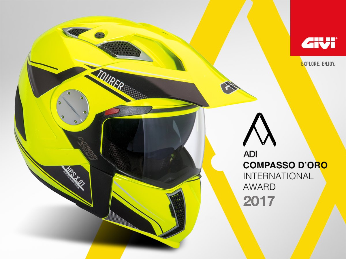 GIVI on Twitter: "We are proud to announce that our #GIVI HPS X01 Tourer Helmet has been recognized the "Honorable Mention for Performance and Innovation" during the ADI Compasso D'oro International