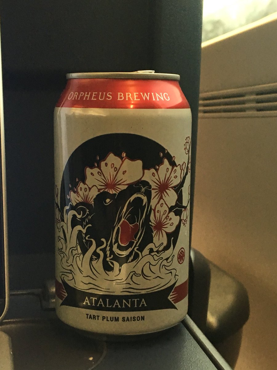TayTravelsCheap's tweet photo. I might be on a train in Germany, but today I’m drinking a beer from home. Atalanta from @orpheusbrewing. #ATLinDeutschland #ATLproud #NeedSomethingOtherThanHefeweizen https://t.co/qfNxVRgig7