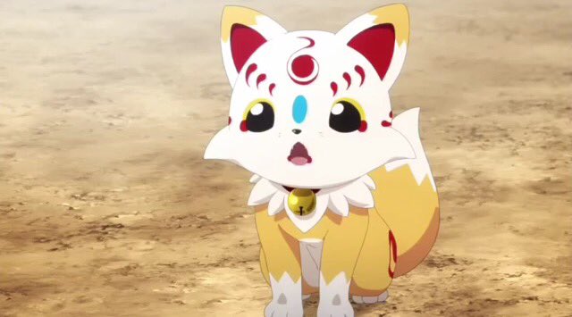 みあ 活撃 刀剣乱舞 第十一話のこんのすけ はい 今 中で食事中です 活撃の癒し こんのすけを3連発 活撃刀剣乱舞 こんのすけ