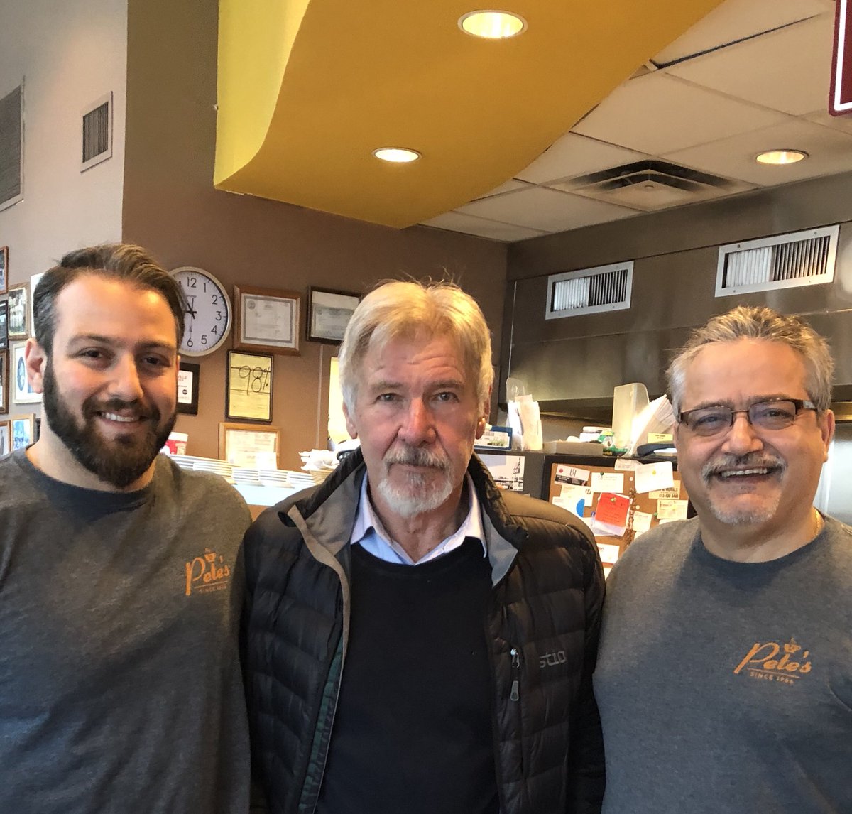 Harrison Ford decided to grab some breakfast!