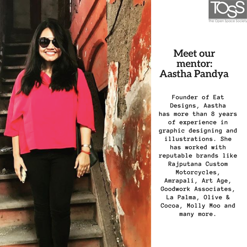 TOSSJaipur's tweet photo. Meet our mentor, Aastha Pandya for 'Design Art: Workshop on Constructing Design & Brand Identity'.
#MeetOurMentor #TOSSJaipur #TheOpenSpaceSociety #FilmPhotographyWriting #DesignArt #Jaipur #PinkCityEvents https://t.co/JMCNk0SXlP