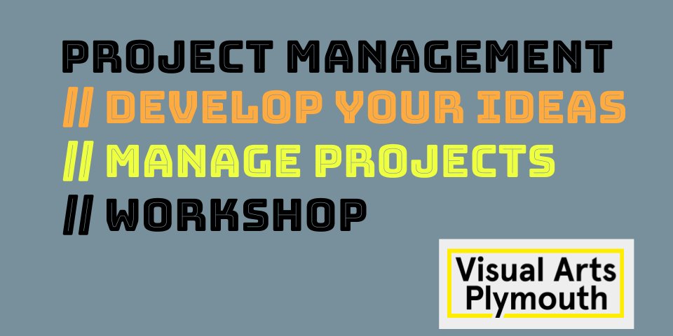 RachelDobbs1's tweet image. NEW WORKSHOP: Calling all 1st time arts or community #ProjectManagers...😣💡🌱👌😀  I&apos;m running a PROJECT MANAGEMENT &amp;amp; IDEA DEVELOPMENT workshop on 31st Jan at @OceanStudios for @VAPlymouth with Hannah Rose (@thegallery_pca) 
INFO &amp;amp; TICKETS: facebook.com/events/1531330…