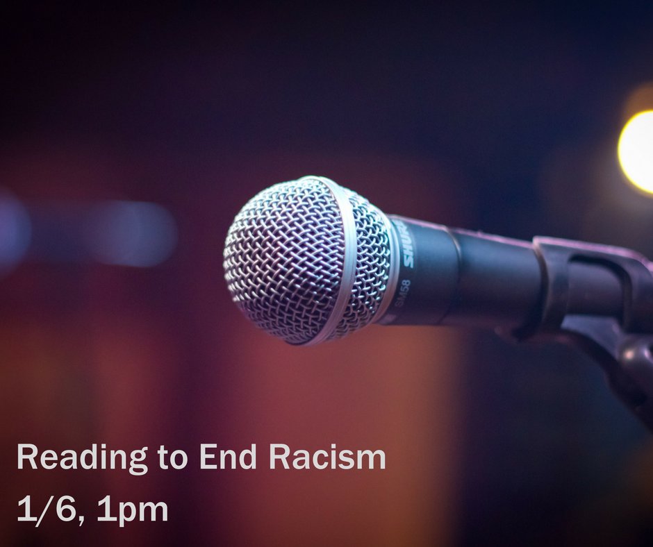 At Reading to End Racism, you can step up to the microphone and step out against racism, by reading from one of the many selected pieces of literature that the Library will provide. Don’t miss out on this community event leading up to Martin Luther King Jr. Day.