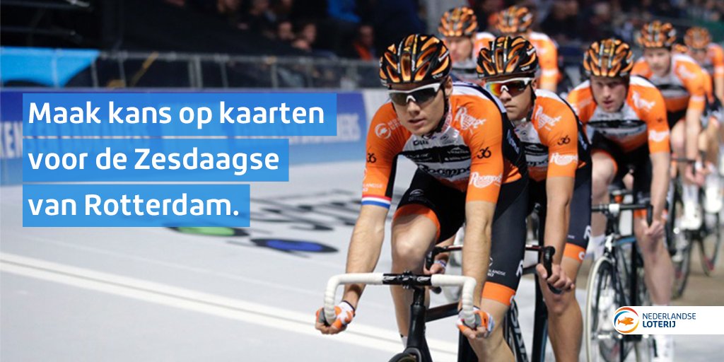 Wil jij 2 kaarten voor de Zesdaagse van Rotterdam? Namens Team Roompot mogen wij er maar liefst 250x2 weggeven! Stuur daarom nu je persoonsgegevens naar office@teamroompot.nl en ontvang 2 kaartjes. #NLO #TeamRoompot