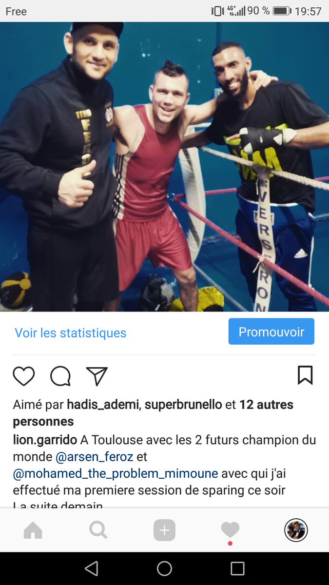 renaldgarrido's tweet photo. A Toulouse avec les 2 futurs champion du monde @arsen_feroz et @mohamed_the_problem_mimoune avec qui j'ai effectué ma premiere session de sparing ce soir
La suite demain.
#TeamProblem #Arsen #LionsHearts https://t.co/26RESz6gAd