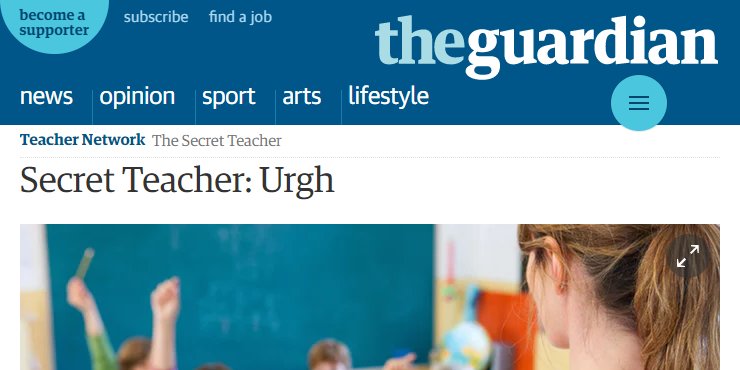 Not a Secret Teacher (@sekretteecher) on Twitter photo 