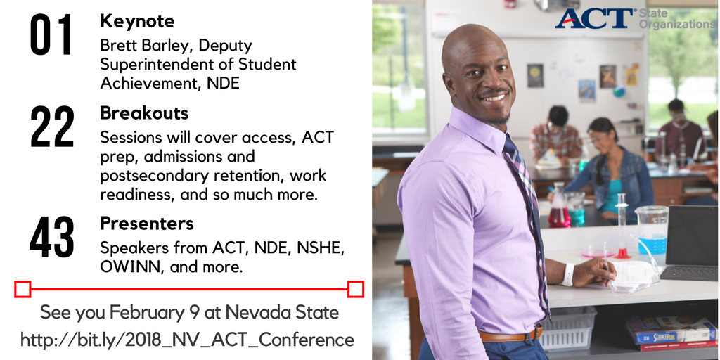 MalikDWED's tweet photo. The #Nevada ACT State Org Conference is a great opportunity to learn about key education and workforce initiatives to help foster positive change throughout your community. Learn more and register at: https://t.co/giEhNXy9Ec #ACTStateOrgs #nvACT @ACT https://t.co/AtmRVnnlkc