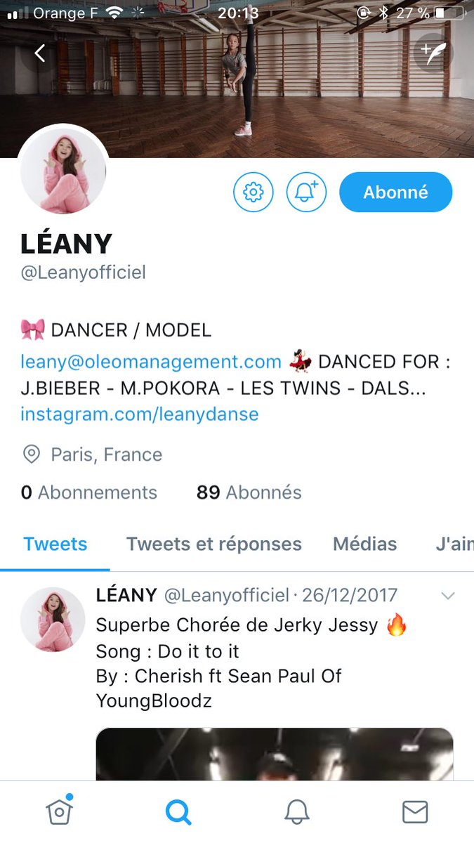 leanydanse's tweet photo. Leany a enfin créé son compte Twitter ! Allez vous abonné 😍 @leanyofficiel https://t.co/WjFkEWa9Nk