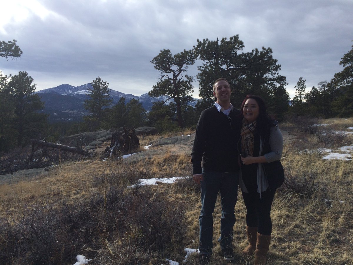 TourEstesPark's tweet photo. Another marriage proposal on my tour! What a privilege #RMNP #LumpyRidge #engagement https://t.co/2jNdvqJoOL