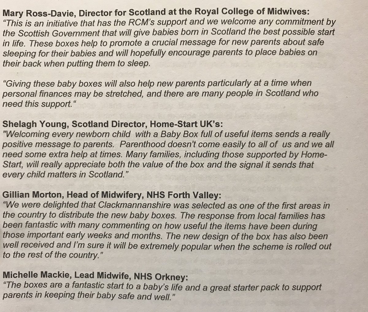 MareeToddMSP's tweet photo. A wee reminder: the baby box construction complies with BSEN:11330 as a crib for domestic use, mattress fully compliant with BS187 (flammability) & construction complies with BS7177 (specification for children’s cots). Have included some positive views for info. https://t.co/epLxZbrg6e