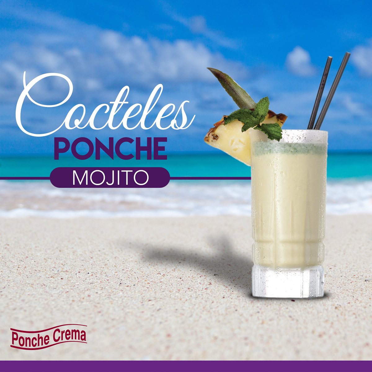En enero la playa siempre renueva y trae buenas energía pero si esto lo combinas con un #PoncheMojito tienes el año asegurado!