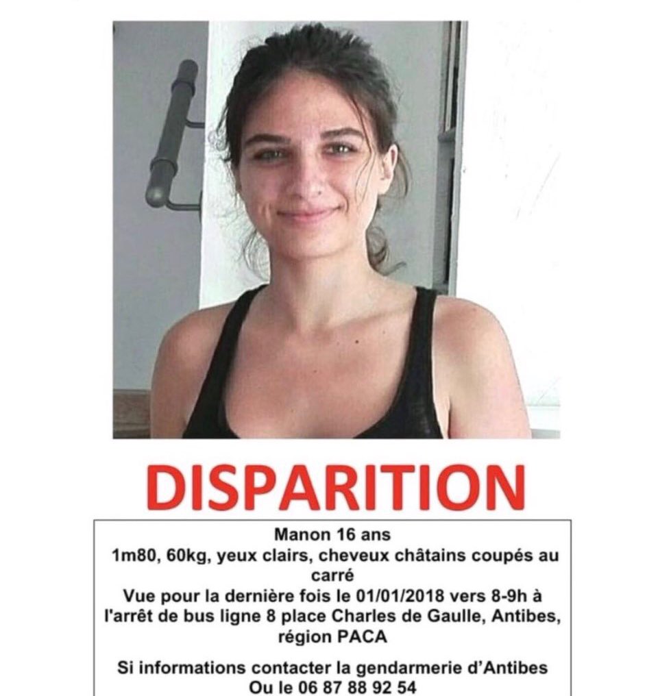 MarseillaisTW9's tweet photo. Disparition de Manon : 16 ans. Si vous avez la moindre info contactez-les 🙏🏻 On Rt au max svp 💪🏻 https://t.co/15qaf09f3W