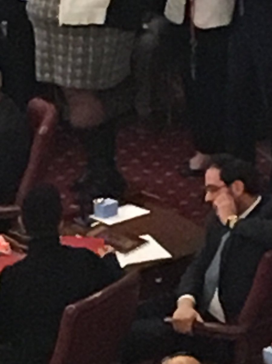 menasheshapiro's tweet image. New councilman @KalmanYeger with his #DafHaYomi at his first stated meeting. #kiddushhashem cc: @YosefRapaport @ChaskelBennett @ysilber @NYCGreenfield