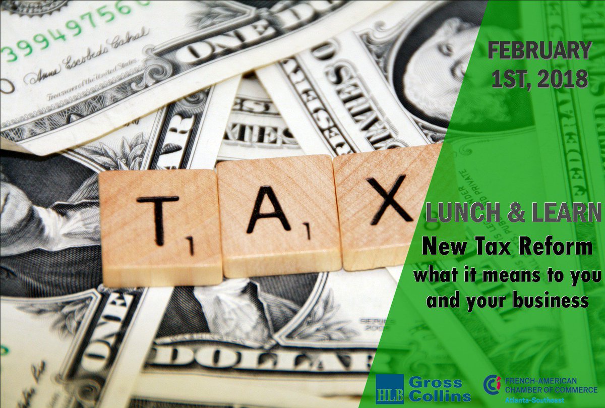 FACCAtlanta's tweet photo. A new Tax Reform is in effect, which will affect virtually every individual &amp; business on a level not seen in 30+ yrs.
Join us to gain valuable insight &amp; expert advice from @hlbgrosscollins on what it means to you &amp; how to minimize your tax liability: https://t.co/a0EaEsm1TR https://t.co/qx9MSBpNmC