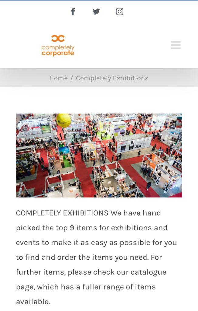 CompletelyExhib's tweet photo. Take it from somone who knows, our range of specially selected exhibition merchandise makes it easier and quicker for our customers to make their stands look perfect #EventProfs #neexpo https://t.co/ArdhhSza0L
