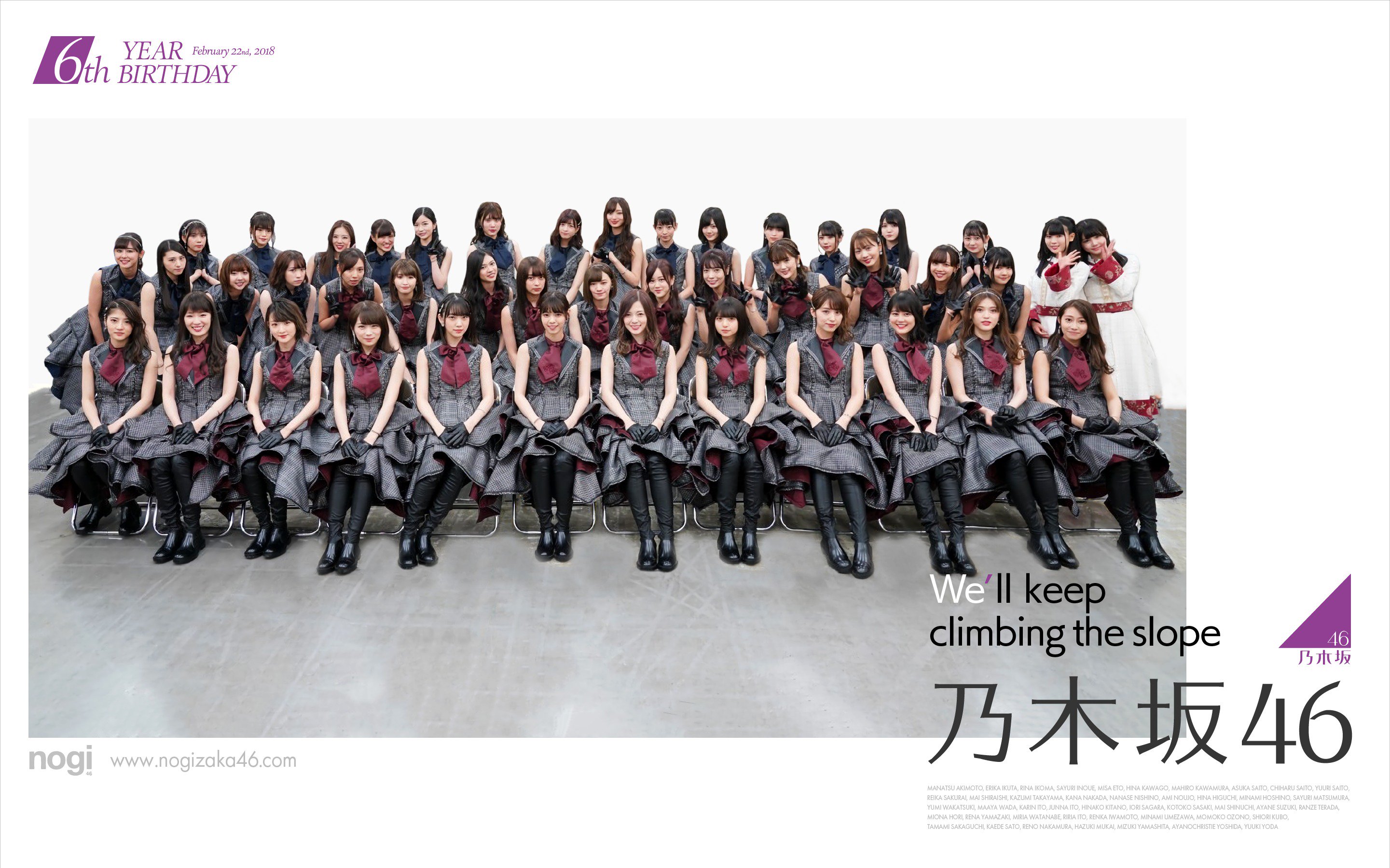 Juri Twitterissa 6th Year Birthdayをモチーフにpc壁紙作りました 乃木坂46 Juri加工 T Co 00m01al4lc Twitter
