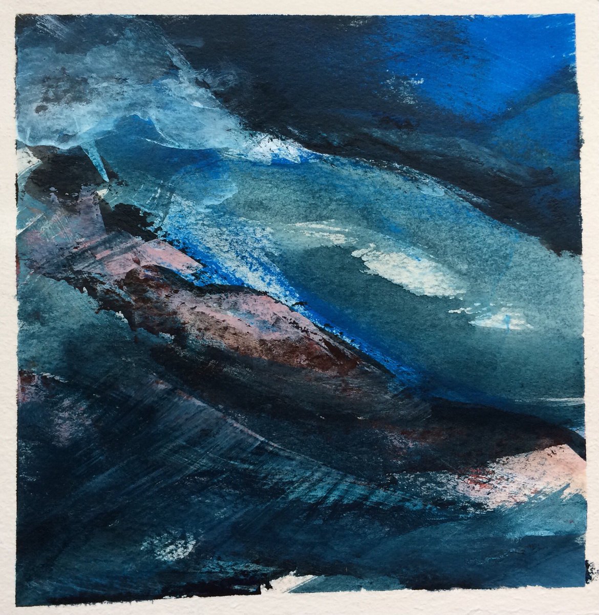 New work on paper #acrylicpainting #abstract #art #abstractexpressionism #artwork #ArtistOnTwitter