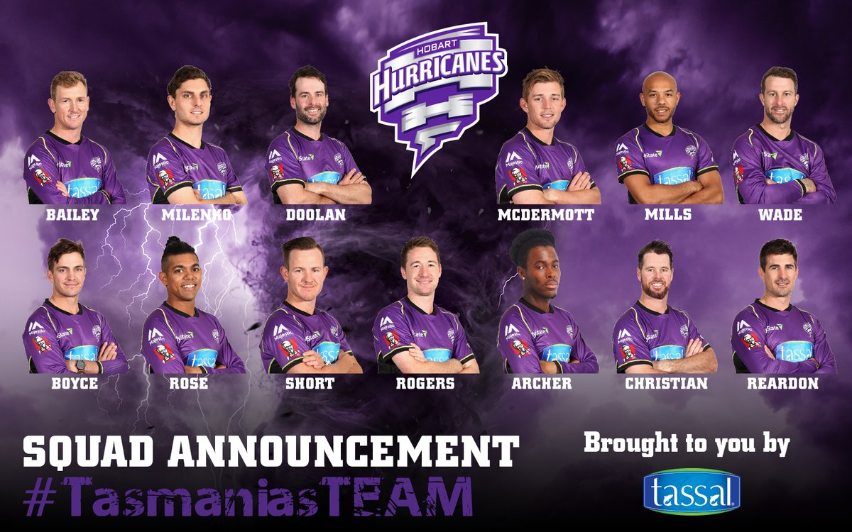 13Ranny_tweets's tweet photo. Official Squad (men) #HHvsAS #BBL
Hobart Hurricanes vs Adelaide Strikers https://t.co/ChvmwrJhLl