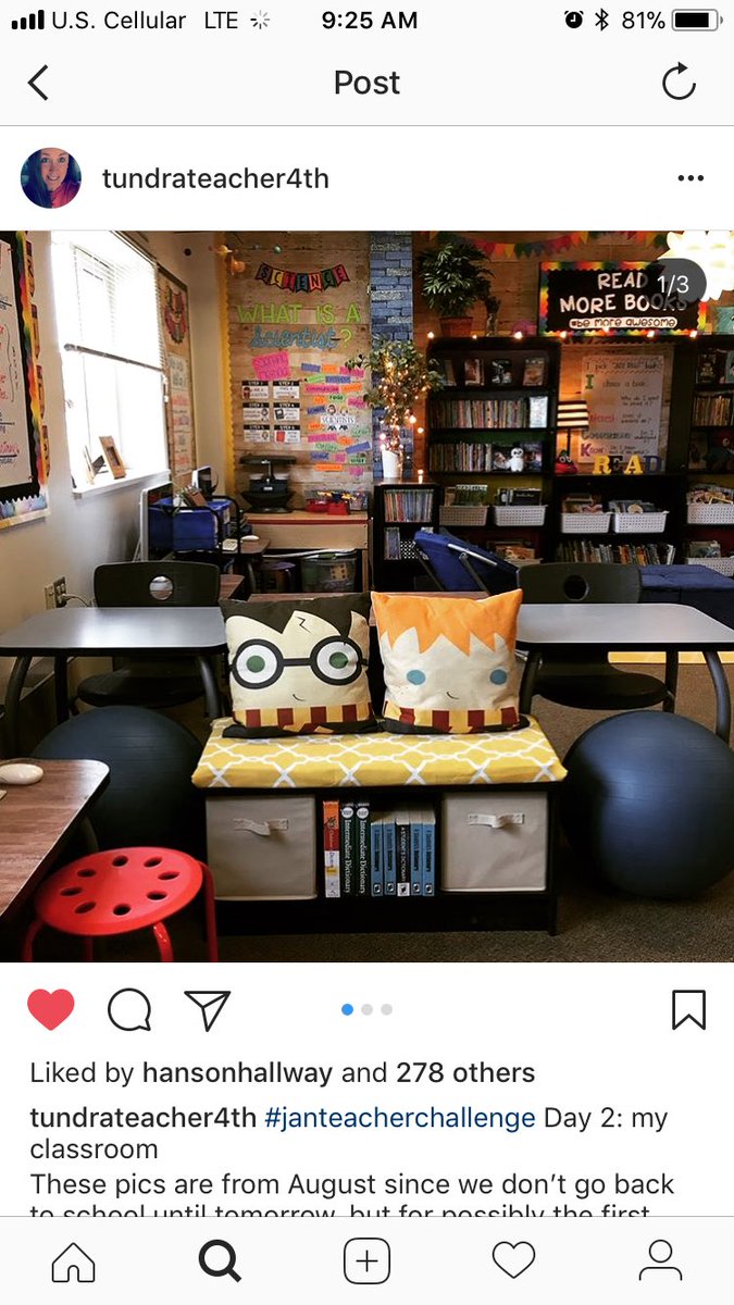 mrsburnsMED's tweet photo. Clean, comfy, nature inspired, and of course with Harry Potter sprinkled around #oklaWe #WEvision https://t.co/K0GVkLtN33