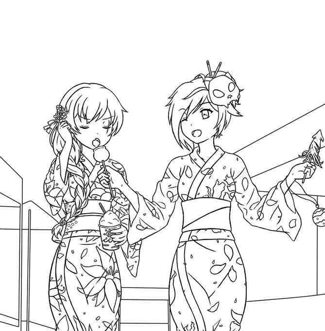 Tamaya! Finally got into the new year's vibe but we ain't done yet.

#whiterose #wip 