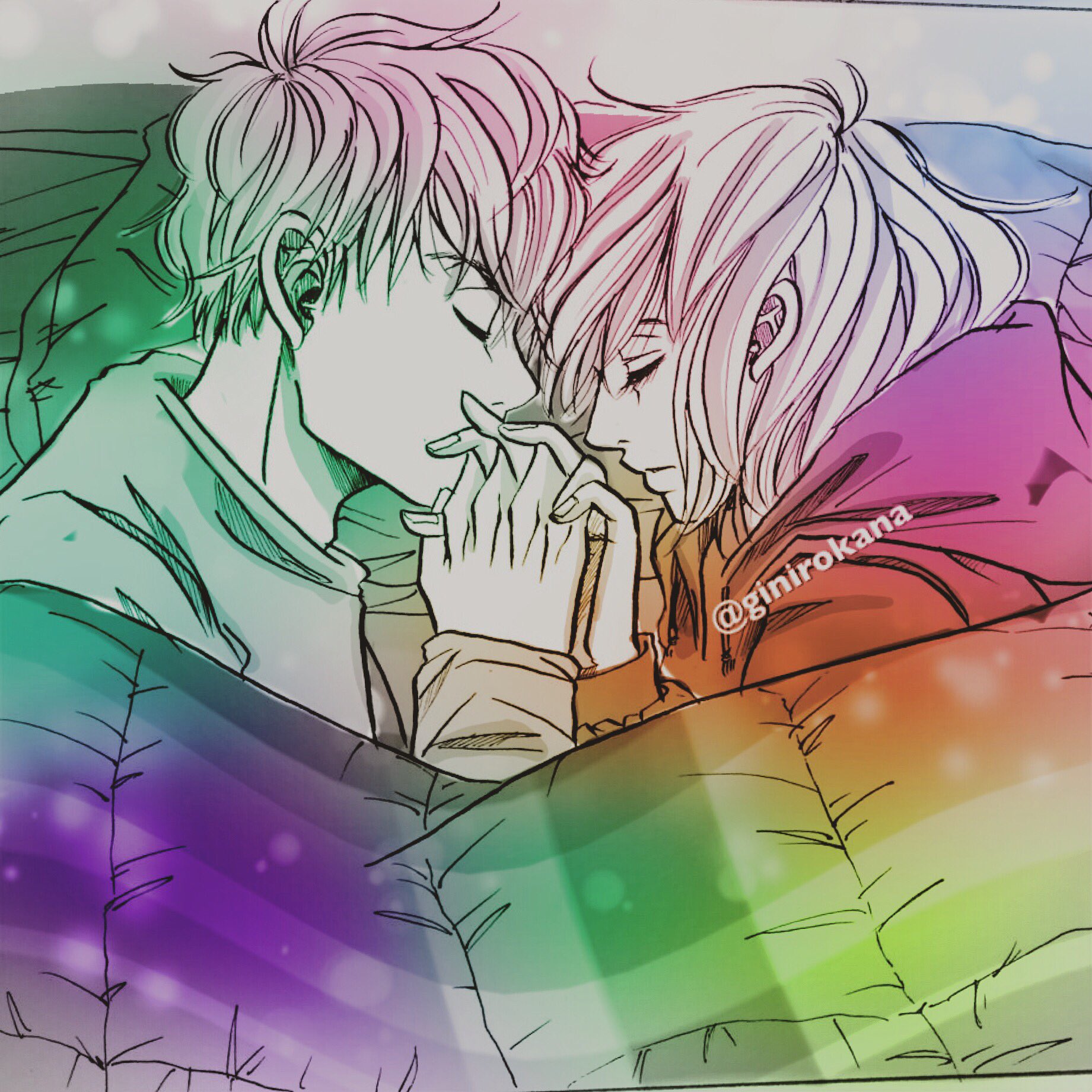 銀色 かな 単行本 巻発売中 あまりものでも恋は甘い 肇と知花 16の一コマをカラーエフェクトで加工してみました 銀色かな 少女漫画 Manga イラスト Illustration カップル イラストグラム いちゃいちゃ 彼氏 彼女 ラブラブ 恋愛