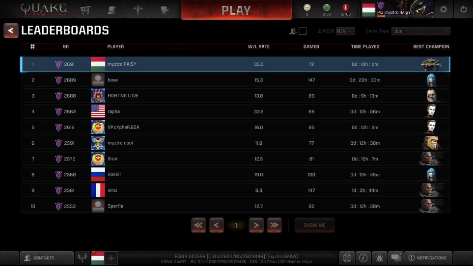 Myztro Gaming On Twitter Got There No1 Ranked Quakechampions