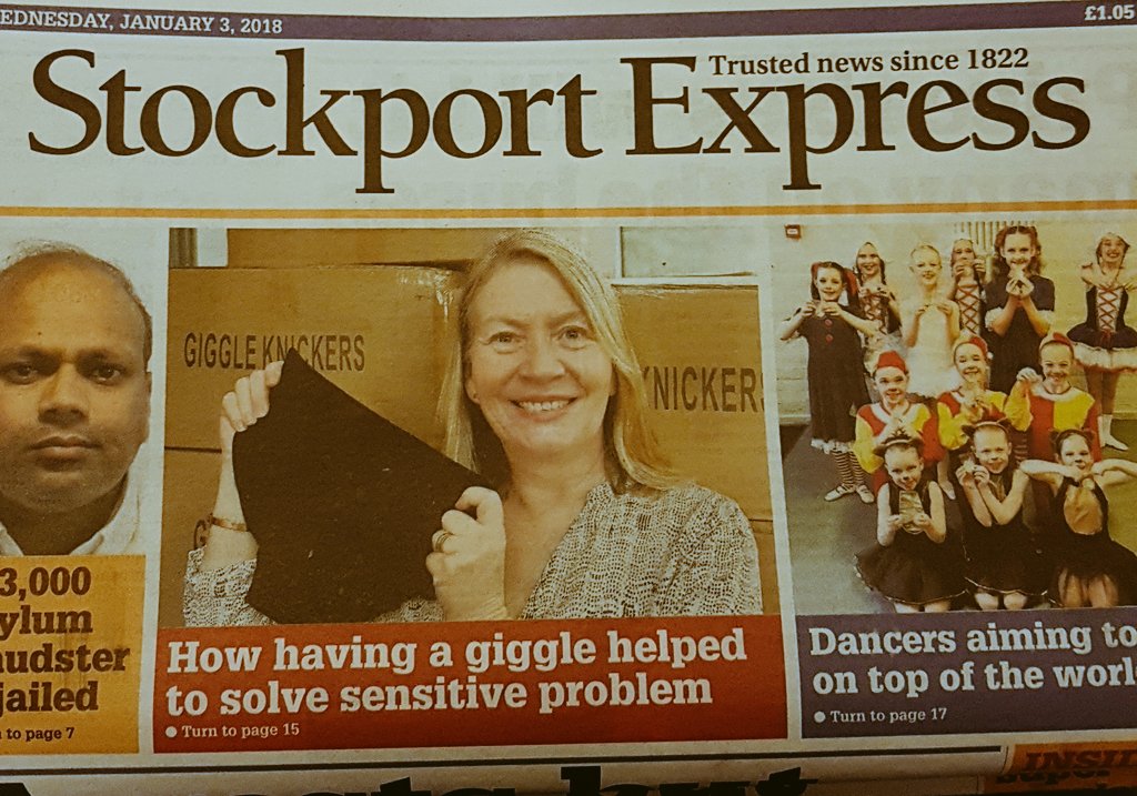 giggleknickers's tweet photo. Thank you @Stockport express #giggleknickers #sensitivebladder @freeagirl https://t.co/P9dM21ERLm