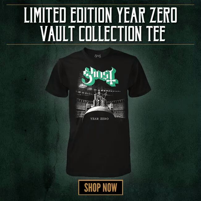 LegionOfGhost's tweet photo. [MESSAGE TO THE LEGION]

We wish to inform you that @thebandGHOST exclusive limited edition Vault Collection Year Zero shirt will only be made available for a limited time. It's the fourth and final classic design revived. #HellSatan https://t.co/XeZwwNYGmw https://t.co/LN1kSFSL4r