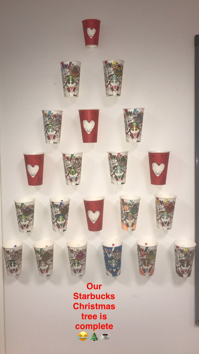 HannahJGodfrey's tweet photo. @Starbucks House of Frasers recruitment teams Christmas tree 
🎄☕️ https://t.co/Uc2z5OC6yq