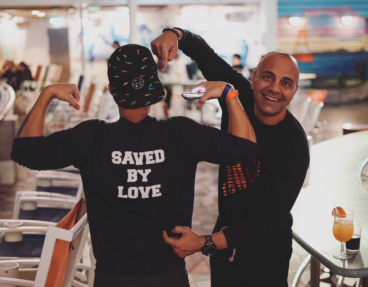 #SAVEDBYLOVE long sleeve available now! Crossyourheartoriginal.com <a href="/TheCarlosPena/">Carlos PenaVega</a> <a href="/alexavega/">Alexa PenaVega</a>
