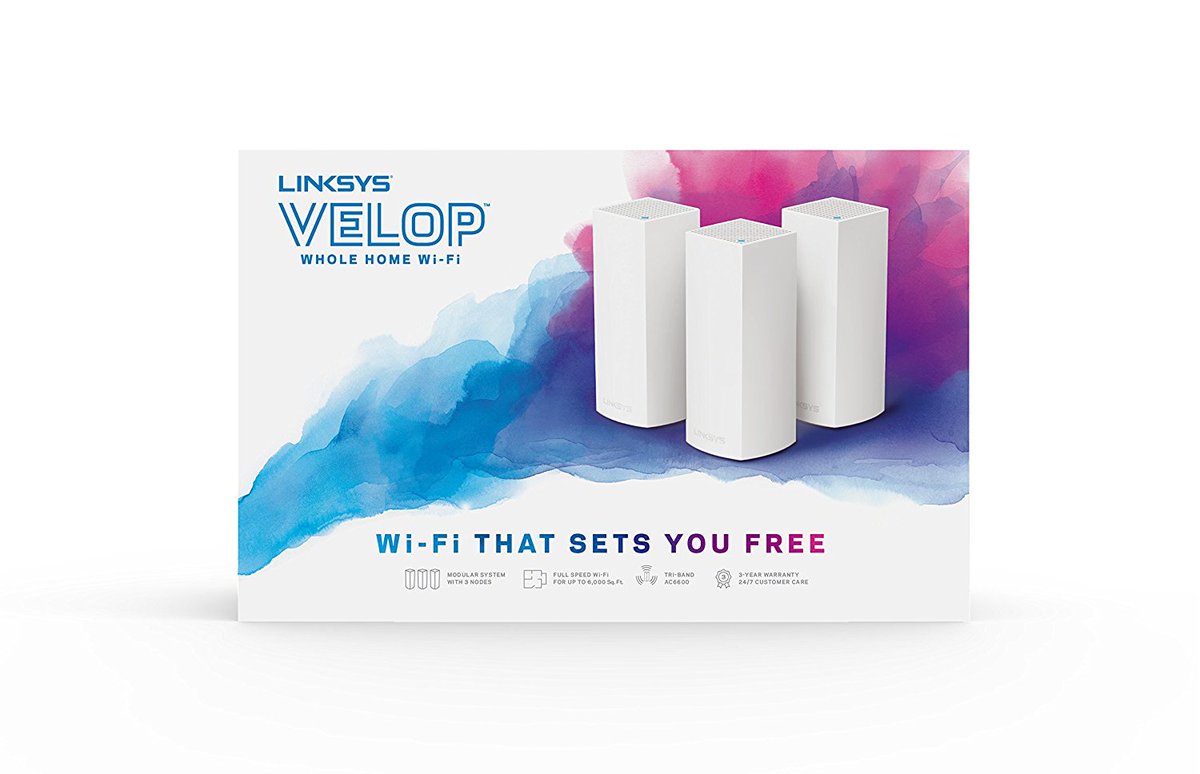 ManNetworker's tweet image. Linksys Velop Tri-band Whole Home WiFi Mesh System, 3-Pack (coverage up to 6000 sq. ft), Router Replacement for Home Network, Works with Amazon Alexa

Spec &amp;gt; bit.ly/2Cxem6b

#linksys #belkin #accesspoint #netgear #Wireless #dlink #tplink #router #wifi #ubiquiti #Cisco