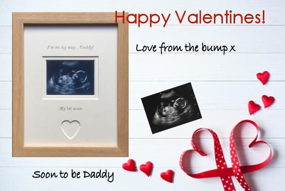 daddy to be photo frame from bump