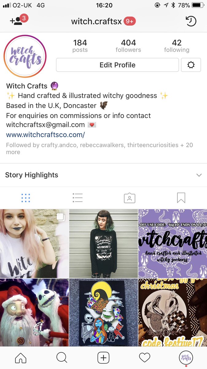 Yay we made it past 400 followers on Instagram! 🖤🖤🖤 thankyou! Wanna see some behind the scenes bits? Follow us! Instagram.com/witch.craftsx