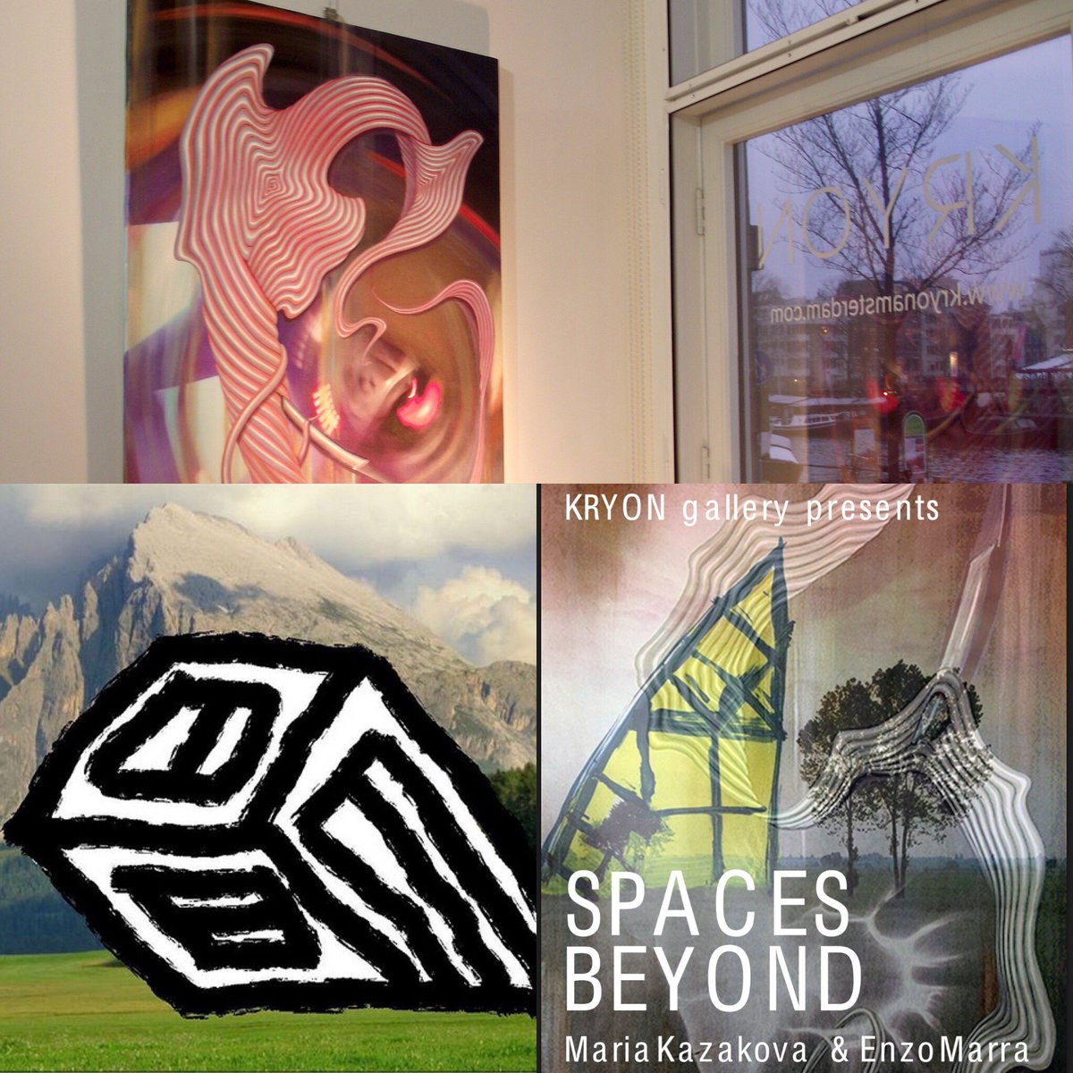 kryonamsterdam's tweet photo. Start the New Year with some beautiful Art: come visit our #SpacesBeyond exhibition by the young & talented #MariaKasakova & #EnzoMarra π©π»βπ¨π¨πΌβπ¨in our cosy gallery in the β€οΈof #Amsterdam: Amstel 182A or visit online: https://t.co/8rOqq4ell7 #artsy #iAmsterdam #creative https://t.co/uaYcEBSsFd
