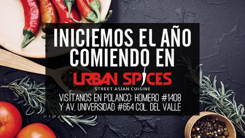 UrbanSpices's tweet photo. Porque es mejor iniciar el año con el pie derecho. https://t.co/t4lhFg9BDk