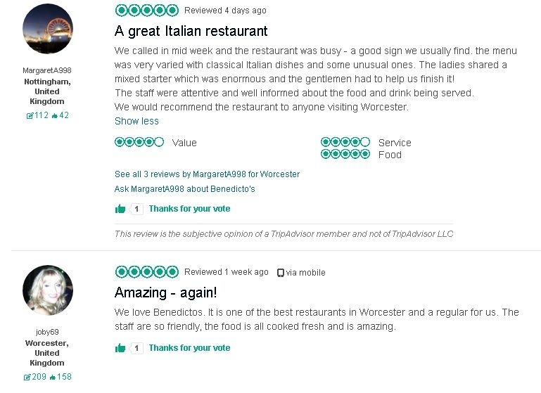 We really love it when our customers take the time to leave us feedback!  We are always learning and trying to improve so we really appreciate it when our hard work gets noticed.

#Worcester #Worcestershire #eatingout #italianfood #worcestershirehour #food #2018 #goodfood